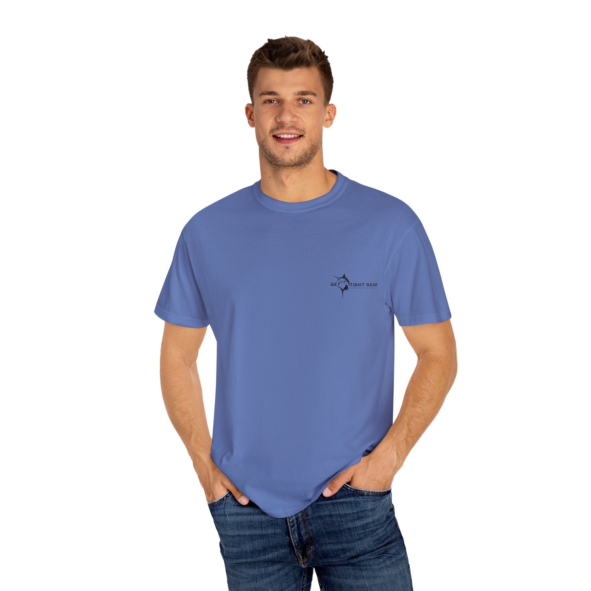 Patriotic Graphic Tee | Unisex T-Shirt for Independence Day, BBQs, Casual Outings, Fisherman Gift, Fourth of July Celebration - Get Tight Gear