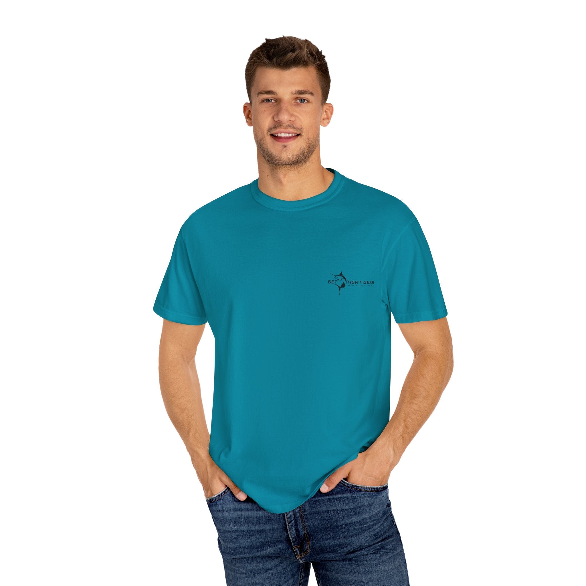 Patriotic Graphic Tee | Unisex T-Shirt for Independence Day, BBQs, Casual Outings, Fisherman Gift, Fourth of July Celebration - Get Tight Gear