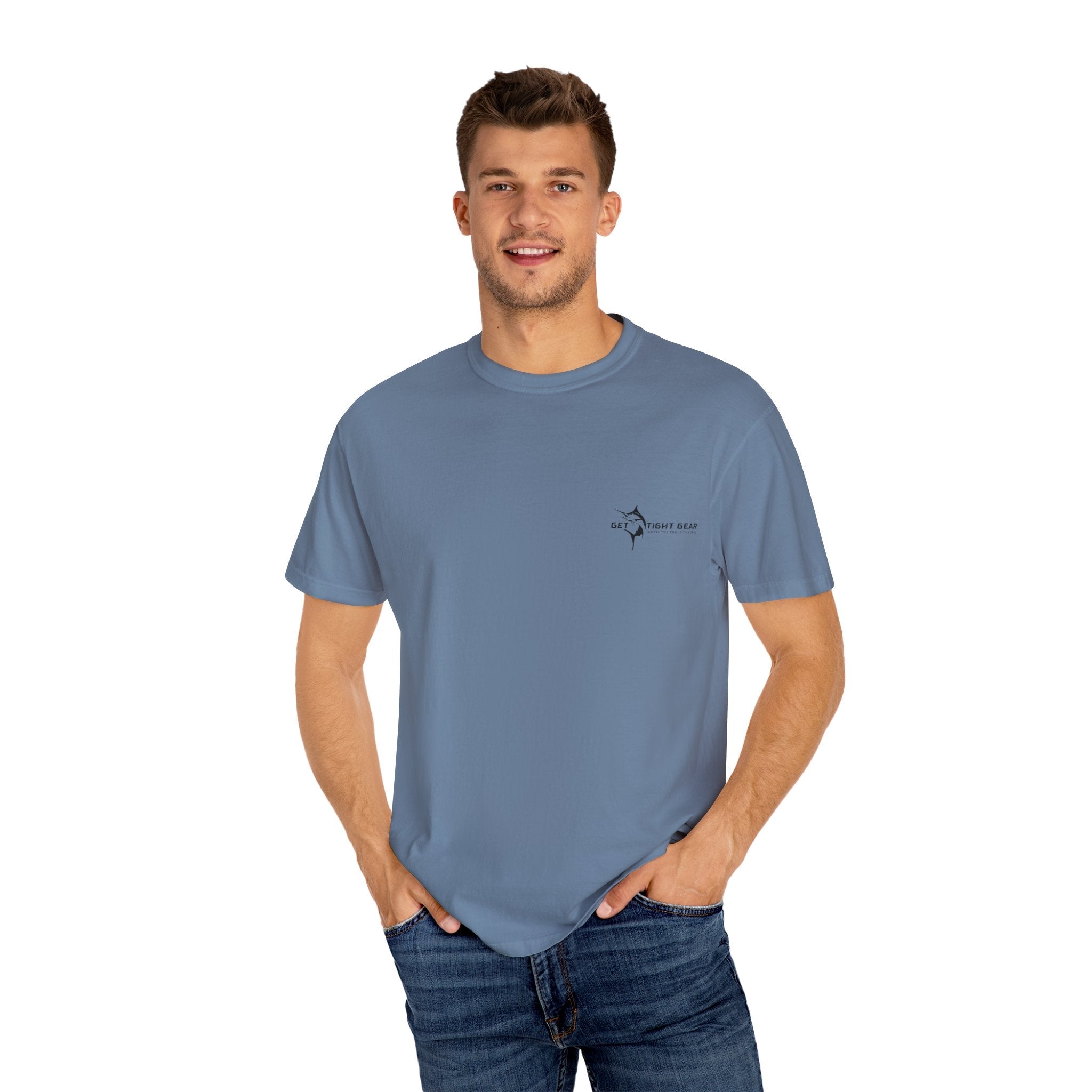 Patriotic Graphic Tee | Unisex T-Shirt for Independence Day, BBQs, Casual Outings, Fisherman Gift, Fourth of July Celebration - Get Tight Gear