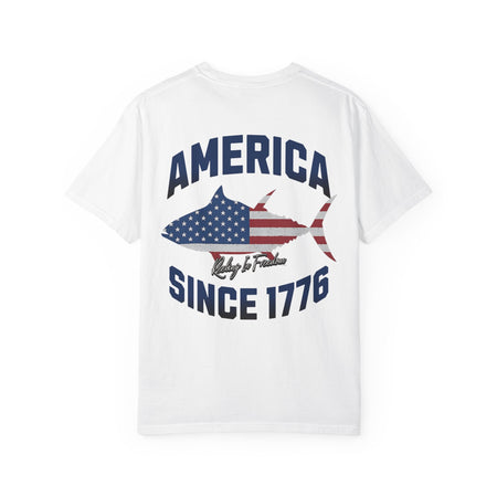 Patriotic Graphic Tee | Unisex T-Shirt for Independence Day, BBQs, Casual Outings, Fisherman Gift, Fourth of July Celebration - Get Tight Gear