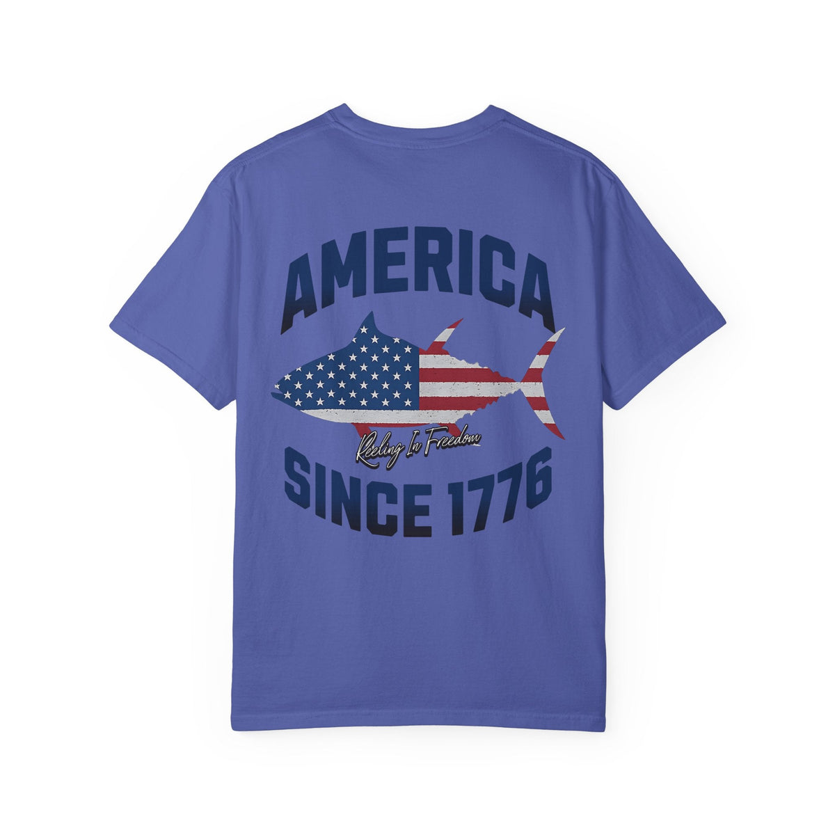 Patriotic Graphic Tee | Unisex T-Shirt for Independence Day, BBQs, Casual Outings, Fisherman Gift, Fourth of July Celebration - Get Tight Gear
