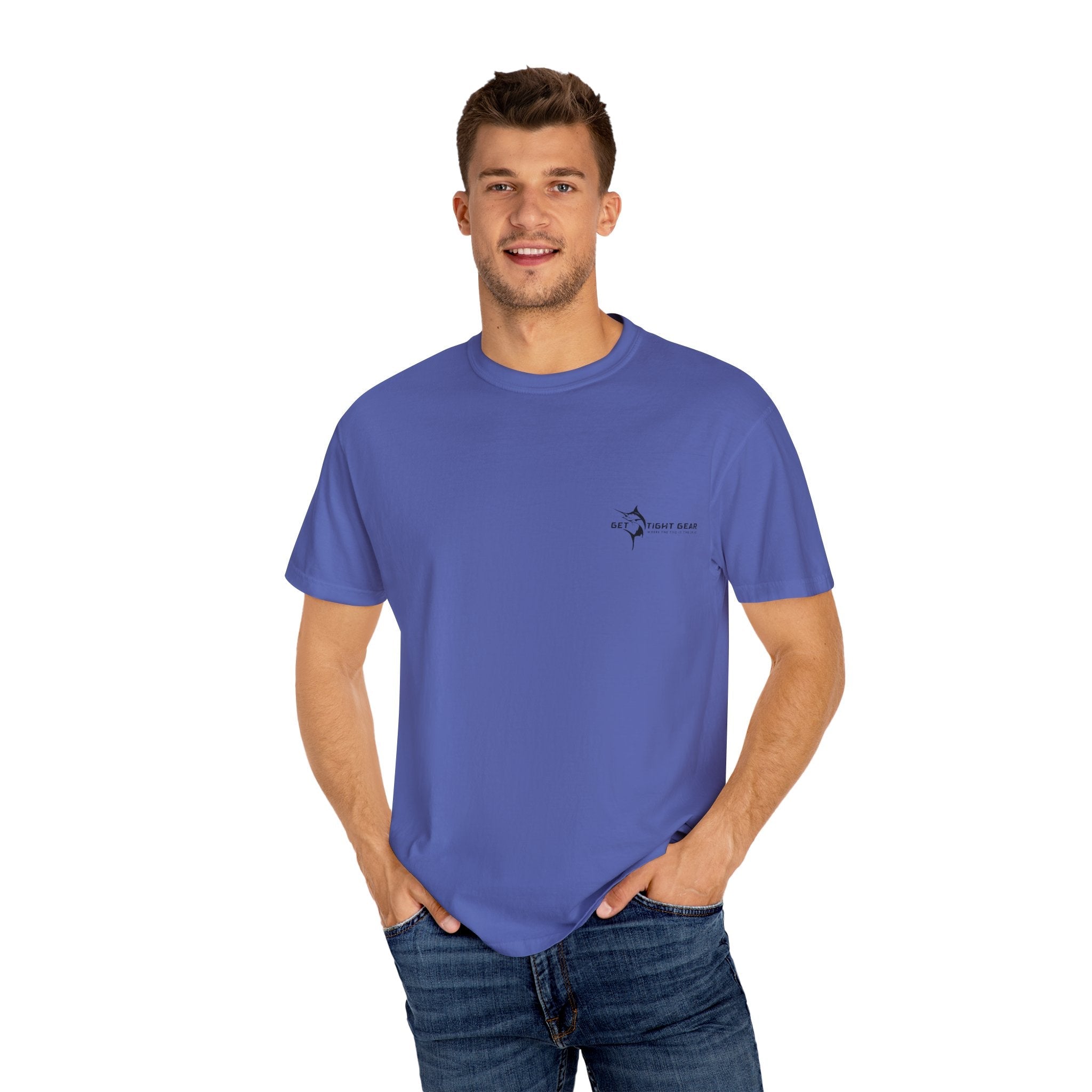 Patriotic Graphic Tee | Unisex T-Shirt for Independence Day, BBQs, Casual Outings, Fisherman Gift, Fourth of July Celebration - Get Tight Gear