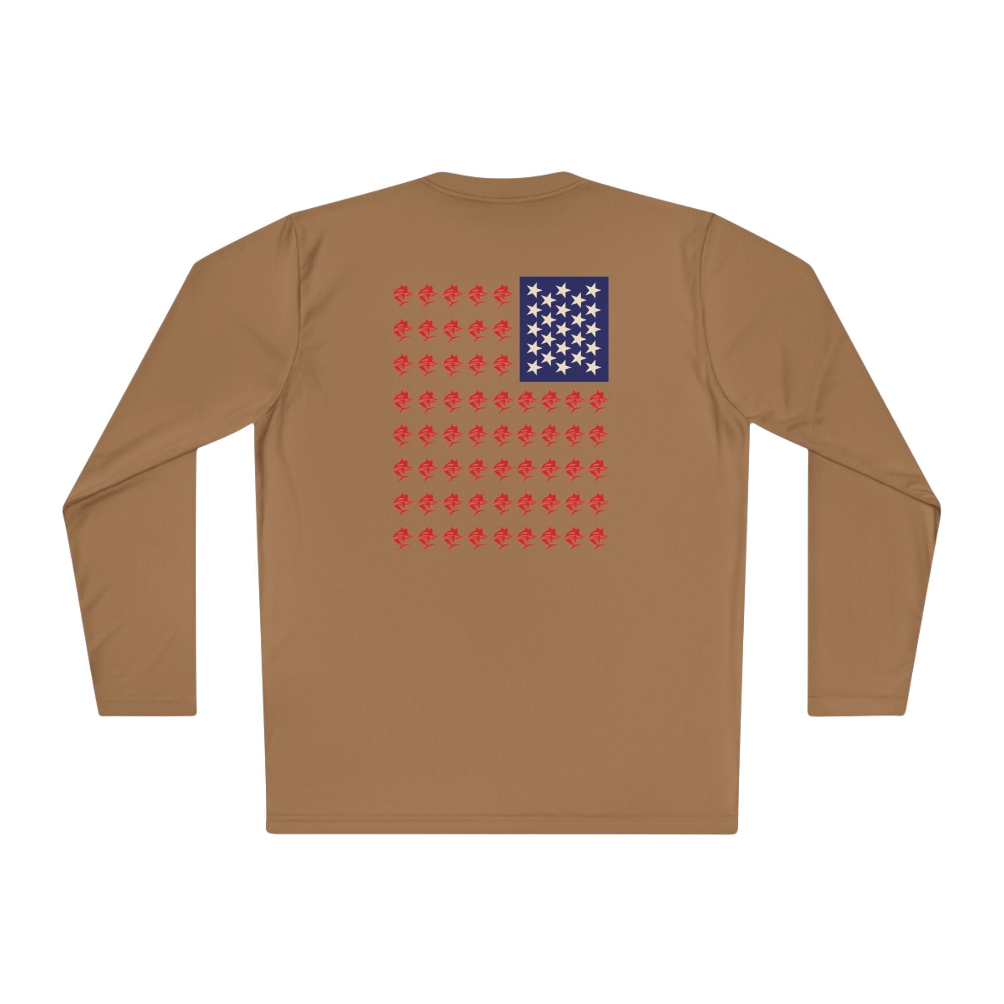 Patriotic Long Sleeve Fishing Shirt, 4th of July, fireworks, fishing - Get Tight Gear