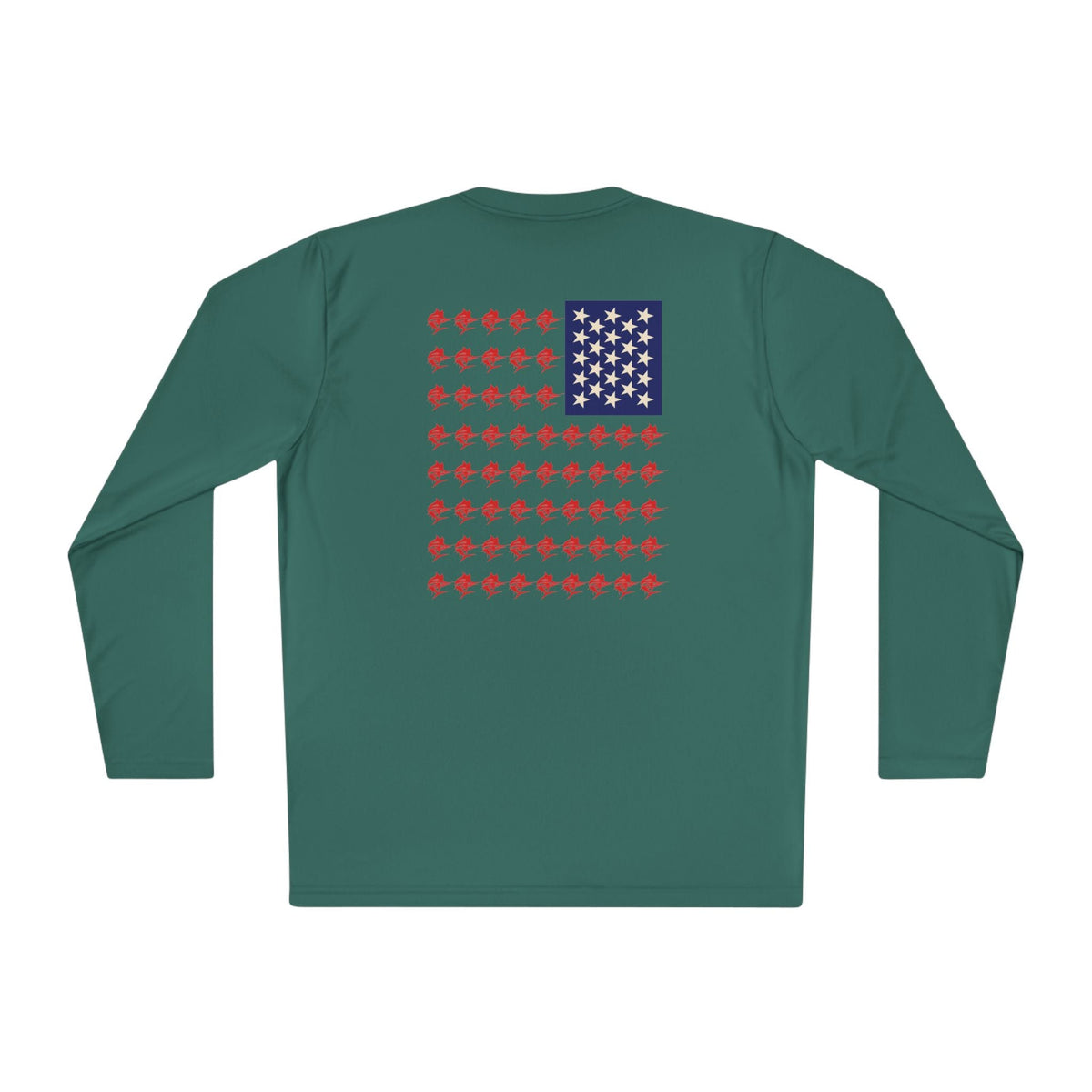 Patriotic Long Sleeve Fishing Shirt, 4th of July, fireworks, fishing - Get Tight Gear