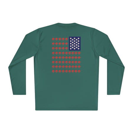 Patriotic Long Sleeve Fishing Shirt, 4th of July, fireworks, fishing - Get Tight Gear