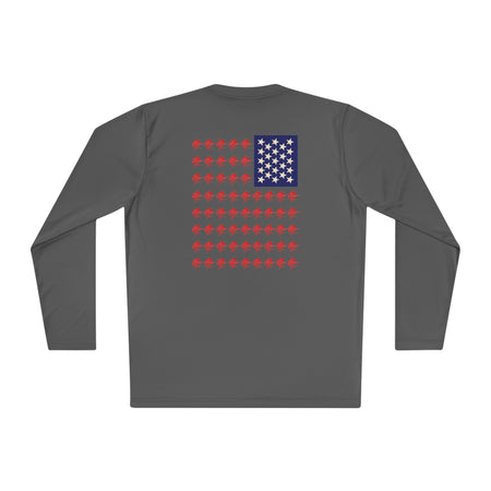 Patriotic Long Sleeve Fishing Shirt, 4th of July, fireworks, fishing - Get Tight Gear