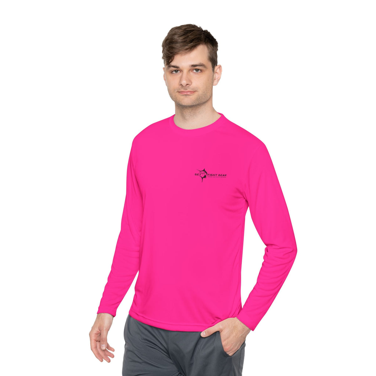 Patriotic Long Sleeve Fishing Shirt, 4th of July, fireworks, fishing - Get Tight Gear