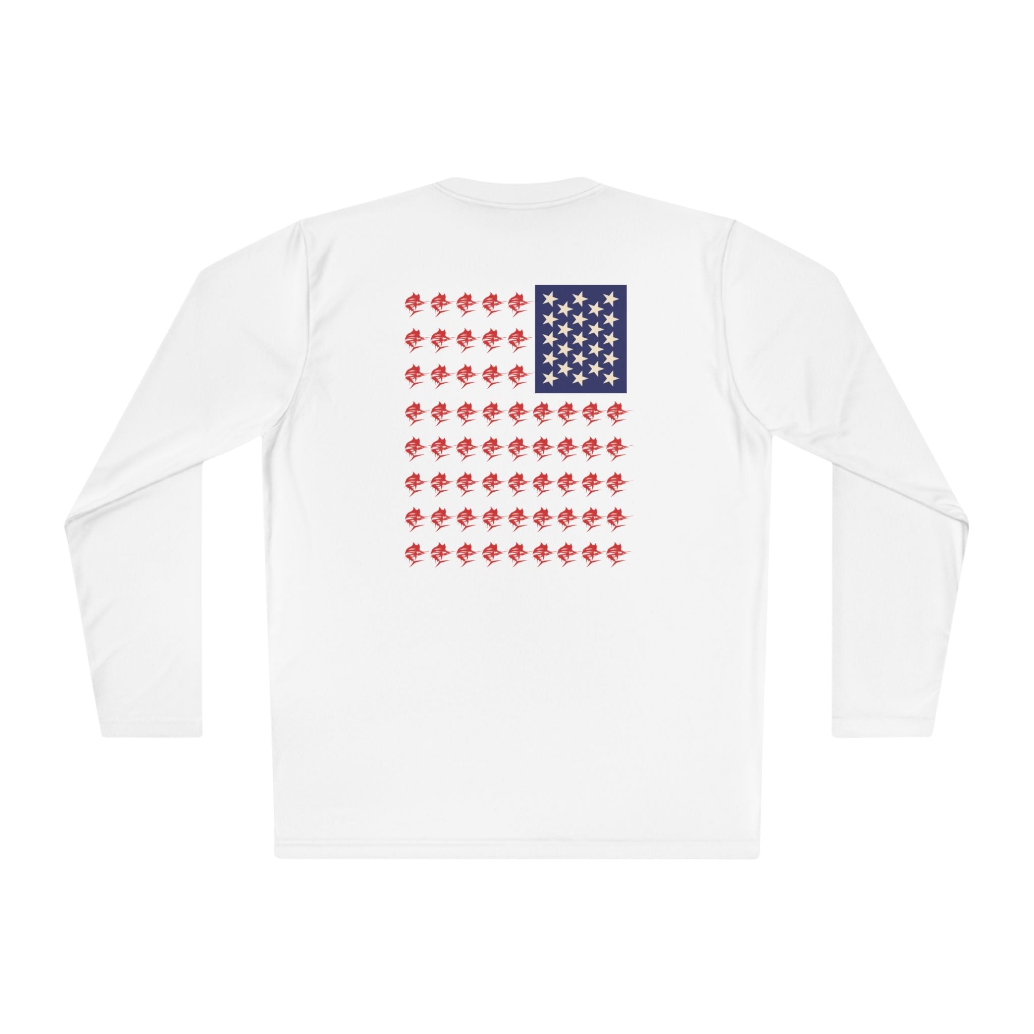Patriotic Long Sleeve Fishing Shirt, 4th of July, fireworks, fishing - Get Tight Gear