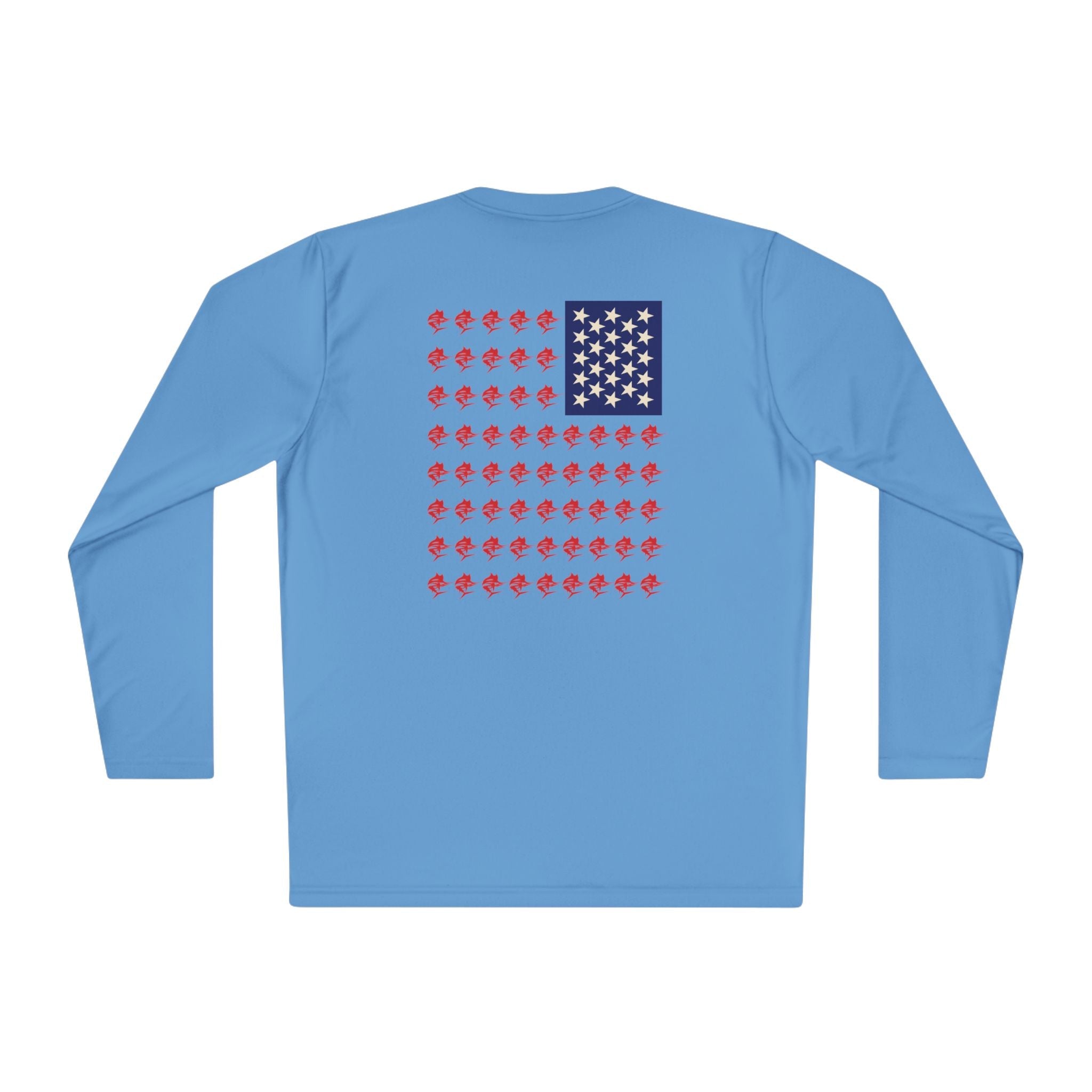 Patriotic Long Sleeve Fishing Shirt, 4th of July, fireworks, fishing - Get Tight Gear