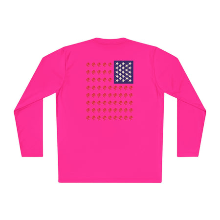 Patriotic Long Sleeve Fishing Shirt, 4th of July, fireworks, fishing - Get Tight Gear