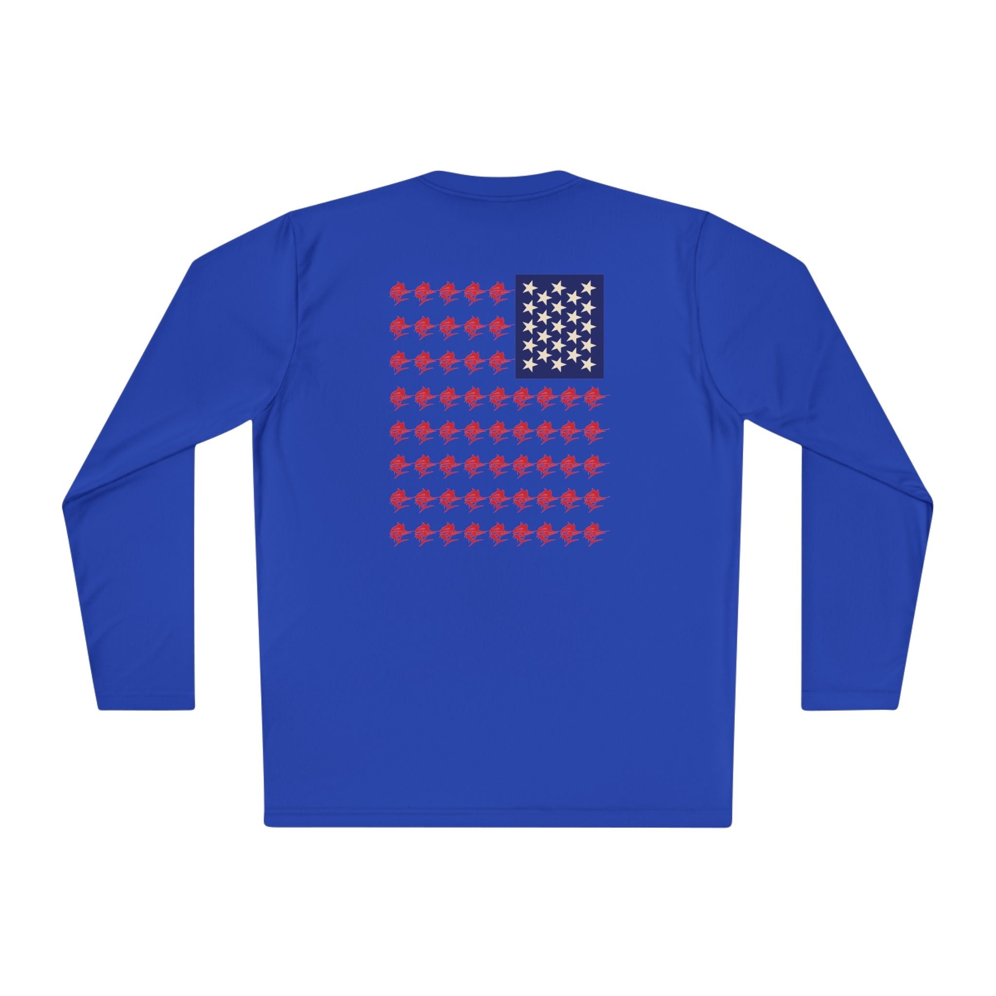 Patriotic Long Sleeve Fishing Shirt, 4th of July, fireworks, fishing - Get Tight Gear