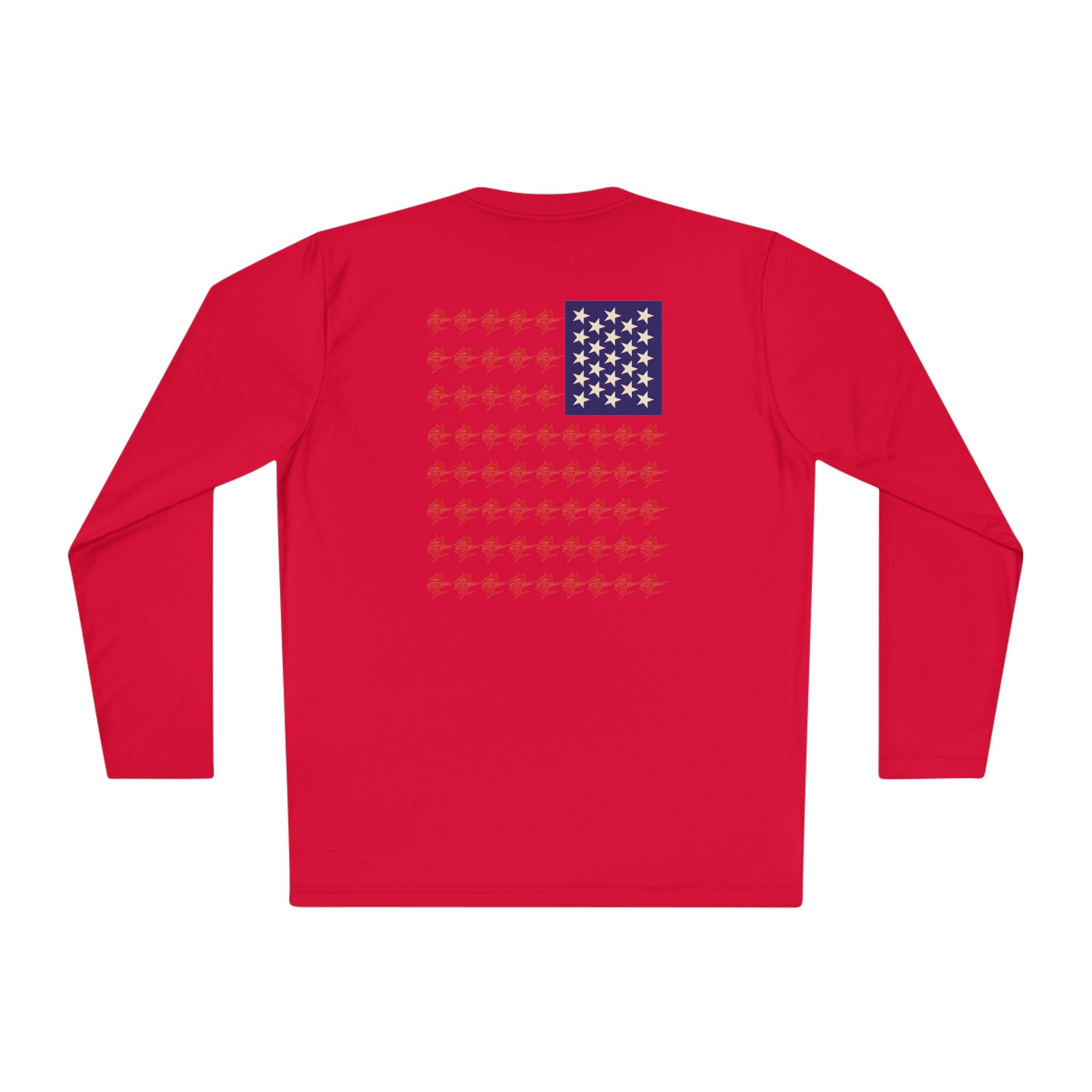 Patriotic Long Sleeve Fishing Shirt, 4th of July, fireworks, fishing - Get Tight Gear