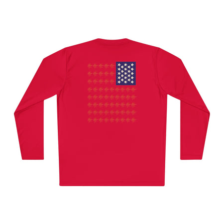 Patriotic Long Sleeve Fishing Shirt, 4th of July, fireworks, fishing - Get Tight Gear