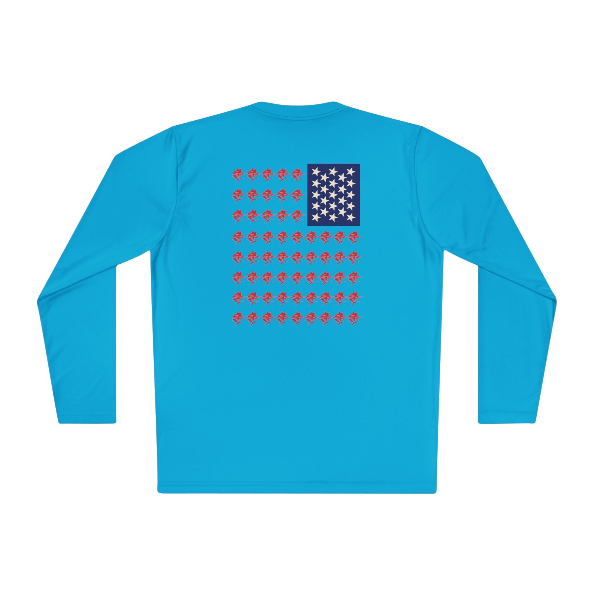 Patriotic Long Sleeve Fishing Shirt, 4th of July, fireworks, fishing - Get Tight Gear