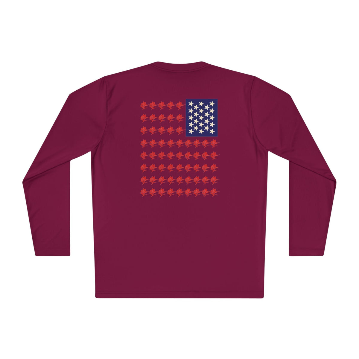 Patriotic Long Sleeve Fishing Shirt, 4th of July, fireworks, fishing - Get Tight Gear