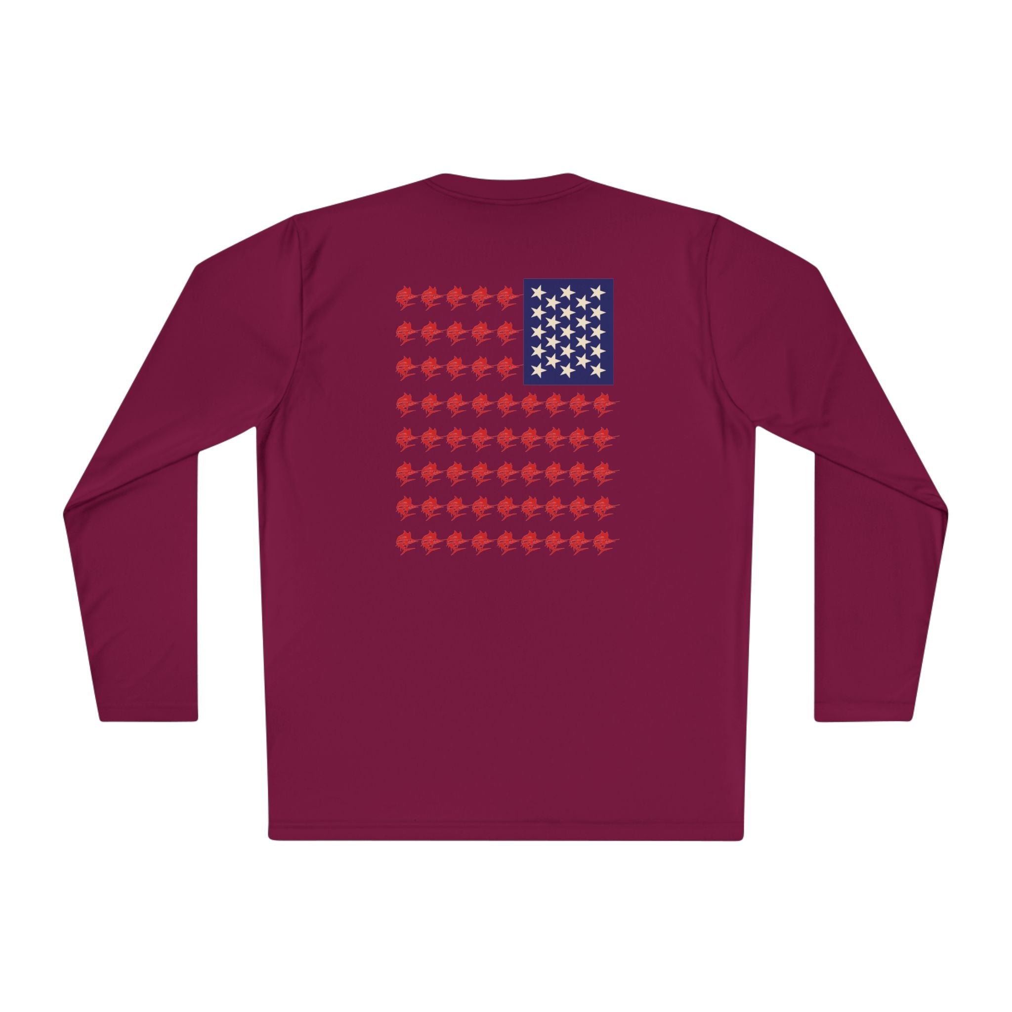 Patriotic Long Sleeve Fishing Shirt, 4th of July, fireworks, fishing - Get Tight Gear