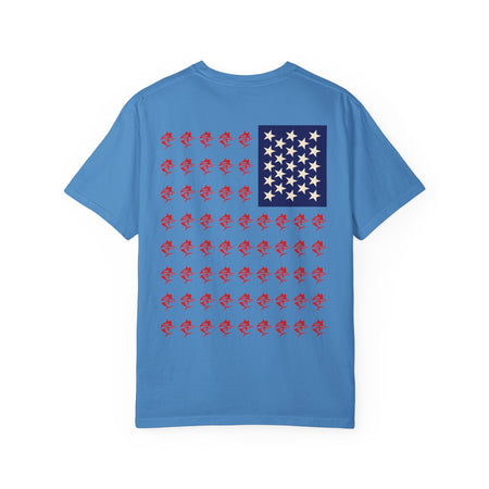 Patriotic Marlin Graphic T-Shirt, American Flag Tee, Summer Casual Wear, Unisex Gift, Independence Day Stylish Top - Get Tight Gear