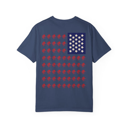 Patriotic Marlin Graphic T-Shirt, American Flag Tee, Summer Casual Wear, Unisex Gift, Independence Day Stylish Top - Get Tight Gear