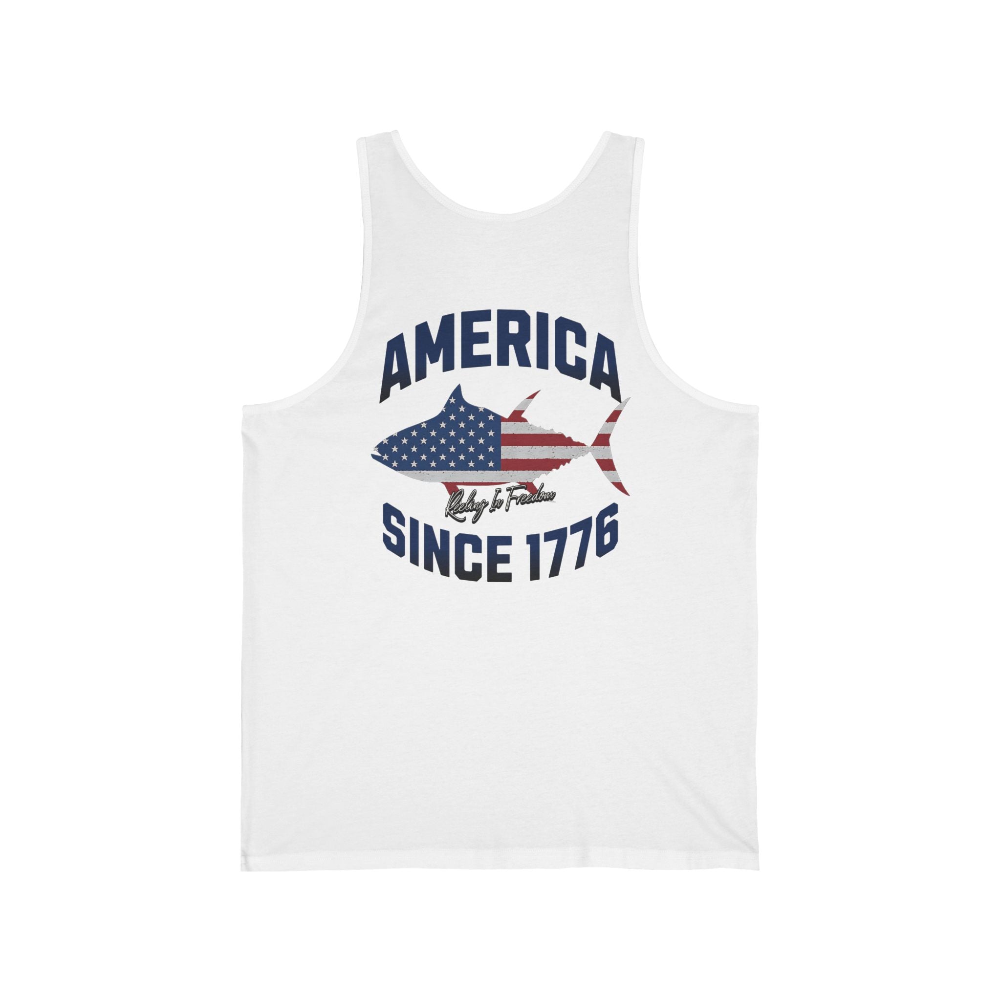 Patriotic Unisex Jersey Tank - America Since 1776, Summer Apparel, 4th of July Shirt, Beach Party Top, USA Pride Wear - Get Tight Gear