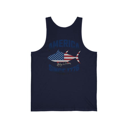 Patriotic Unisex Jersey Tank - America Since 1776, Summer Apparel, 4th of July Shirt, Beach Party Top, USA Pride Wear - Get Tight Gear