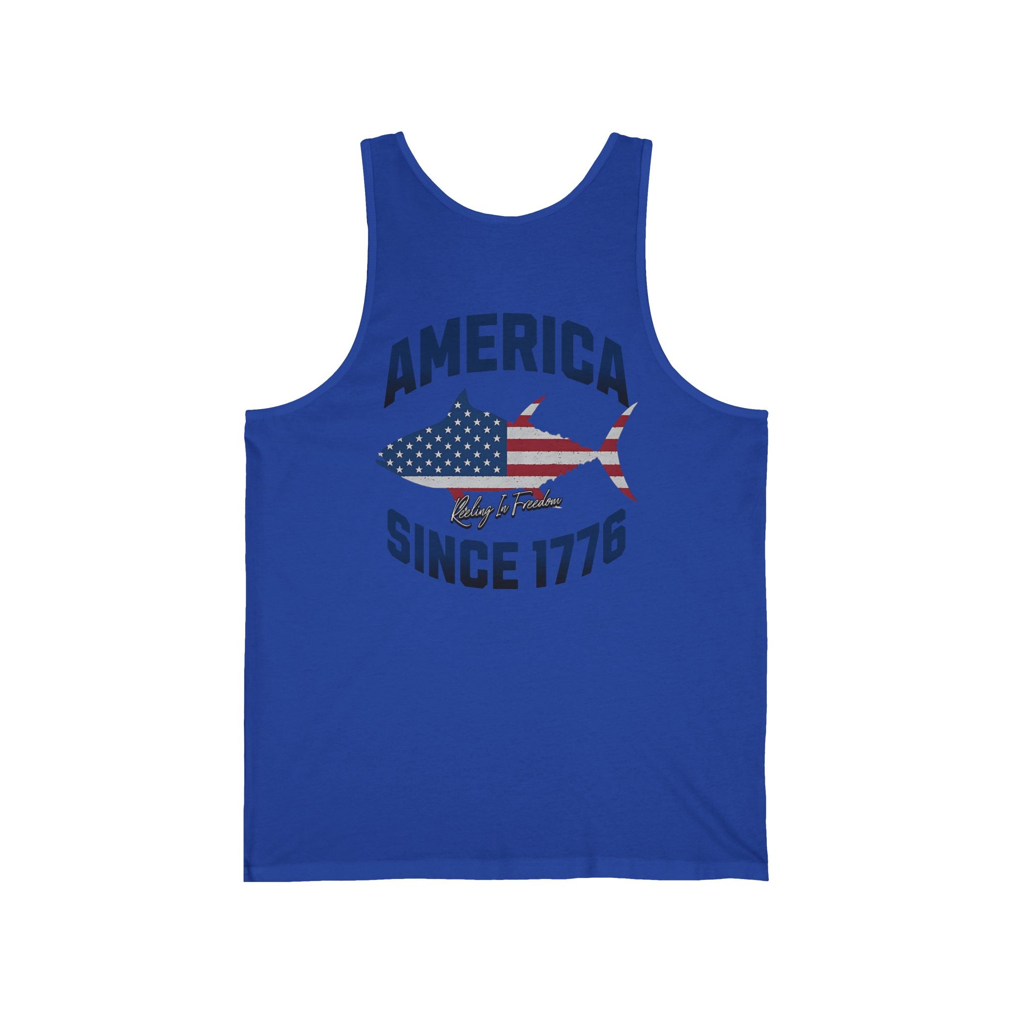 Patriotic Unisex Jersey Tank - America Since 1776, Summer Apparel, 4th of July Shirt, Beach Party Top, USA Pride Wear - Get Tight Gear