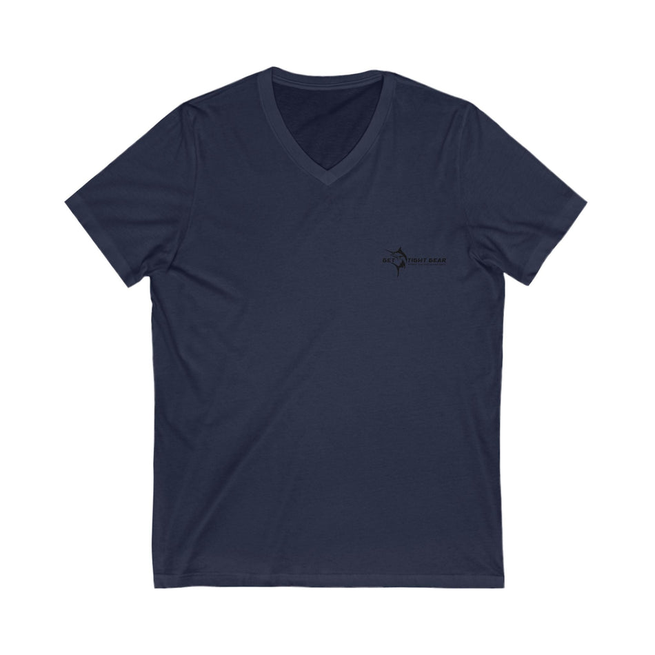 Patriotic V - Neck Tee for Independence Day, USA Freedom T-Shirt, Summer BBQ Apparel, 4th of July Wear, Casual Freedom Shirt - Get Tight Gear