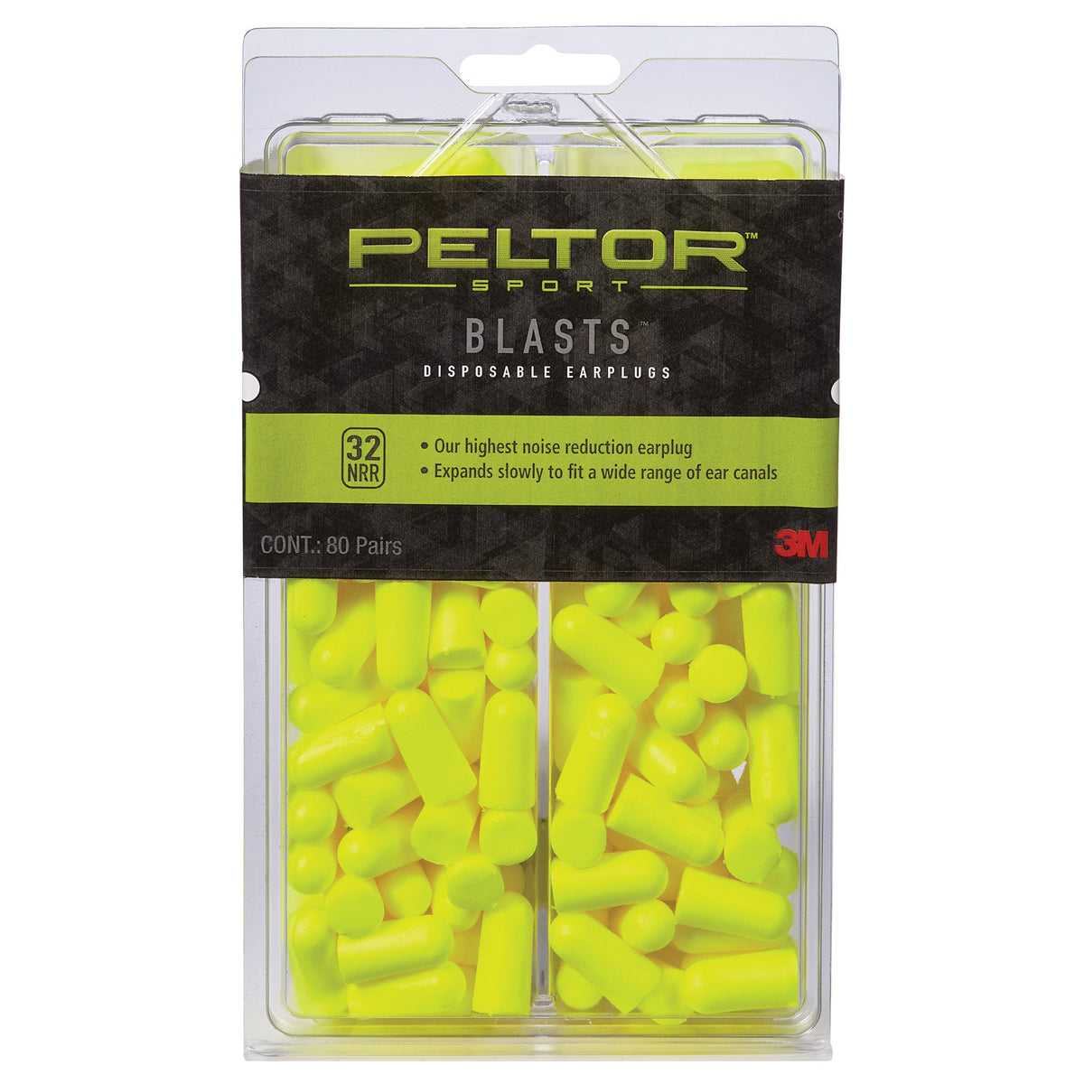 PELTOR SPORTBLAST DISP EARPLG 80PAIR - Get Tight Gear