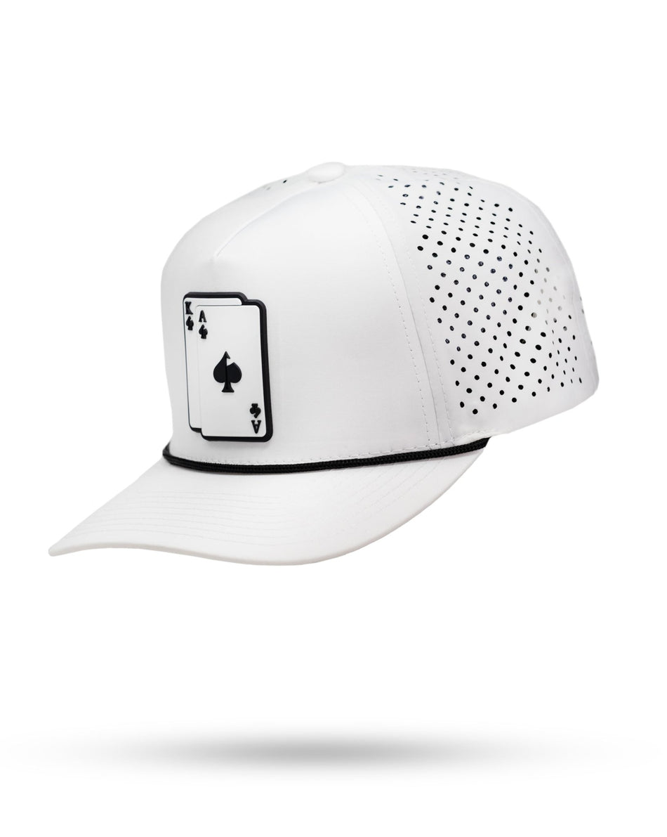 Perforated Rope Hat - AK - White - Get Tight Gear