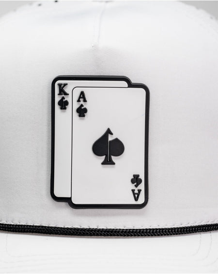 Perforated Rope Hat - AK - White - Get Tight Gear