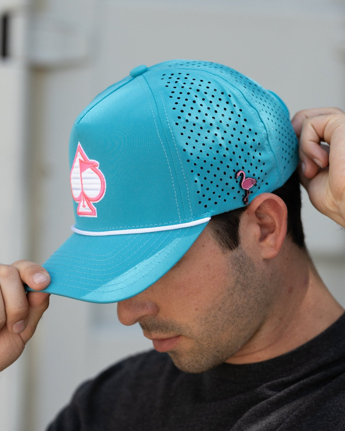 Perforated Rope Hat - Baby Blue - Get Tight Gear