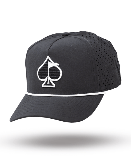Perforated Rope Hat - Black - Get Tight Gear