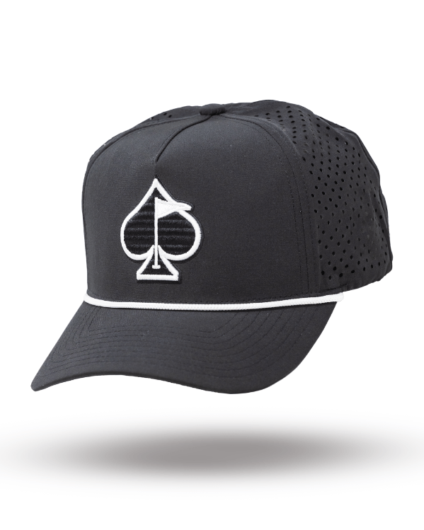 Perforated Rope Hat - Black - Get Tight Gear