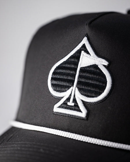 Perforated Rope Hat - Black - Get Tight Gear