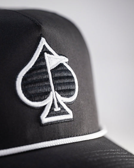 Perforated Rope Hat - Black - Get Tight Gear