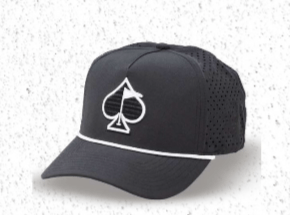 Perforated Rope Hat - Black - Get Tight Gear