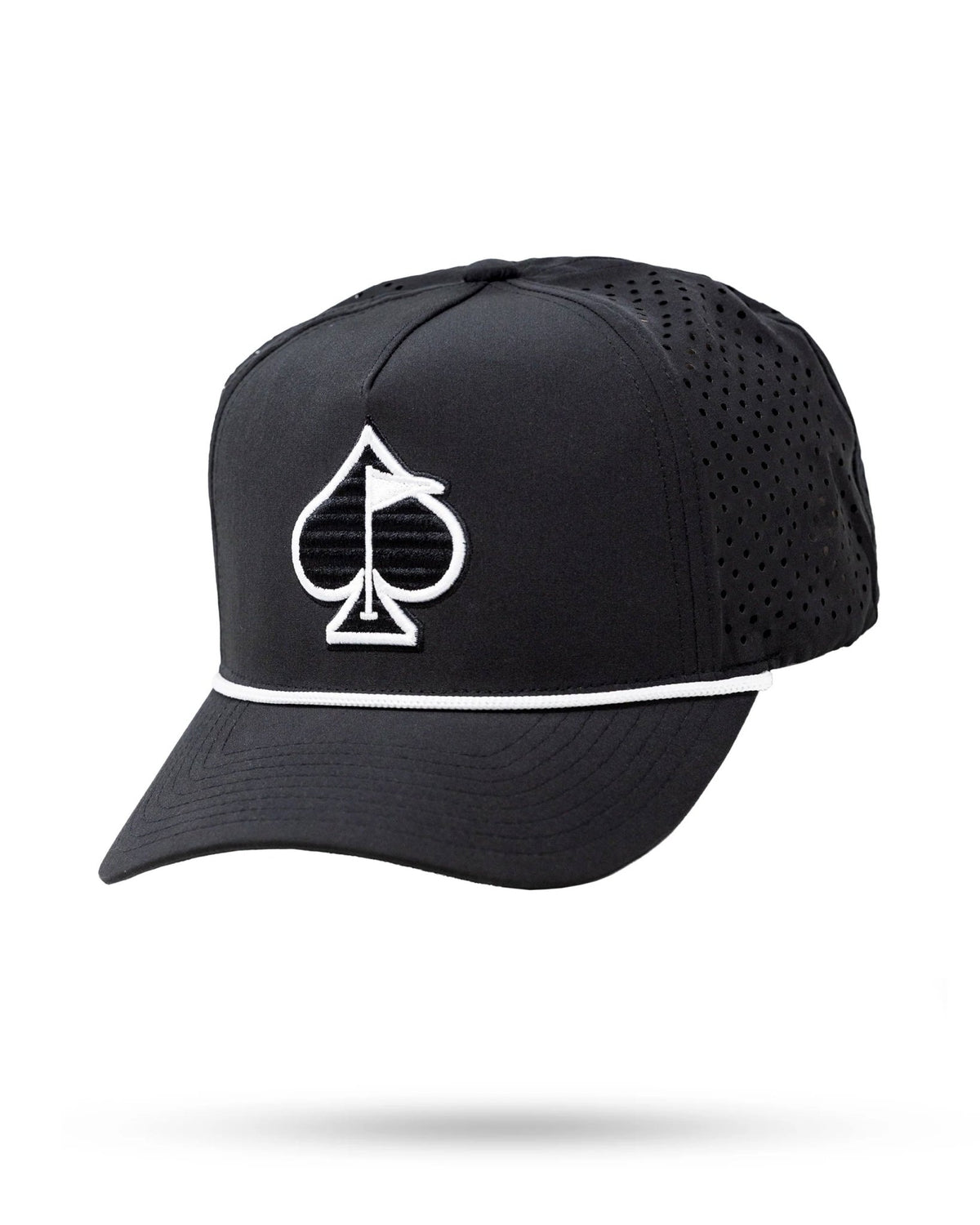 Perforated Rope Hat - Black - Get Tight Gear