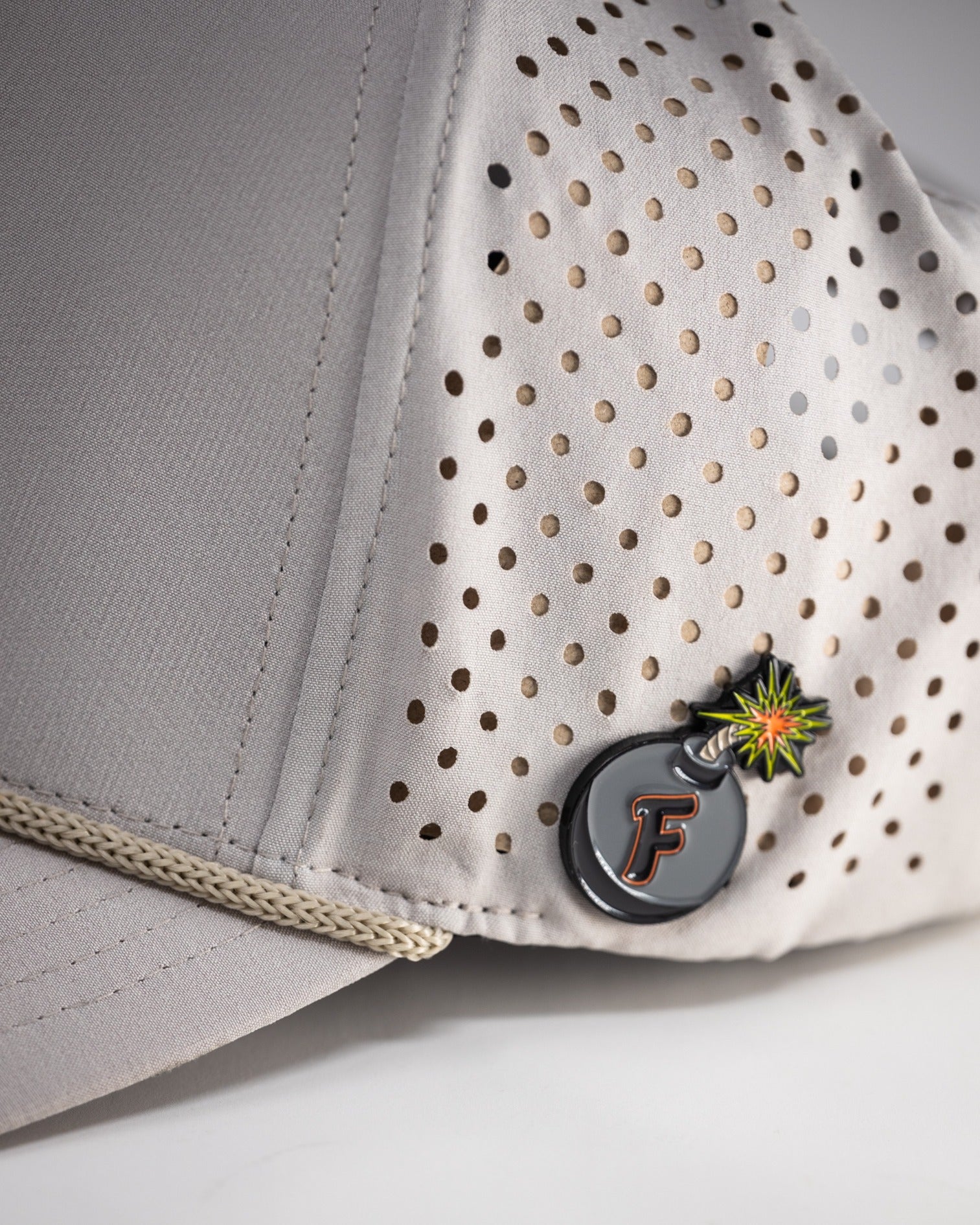 Perforated Rope Hat - Bone - Get Tight Gear