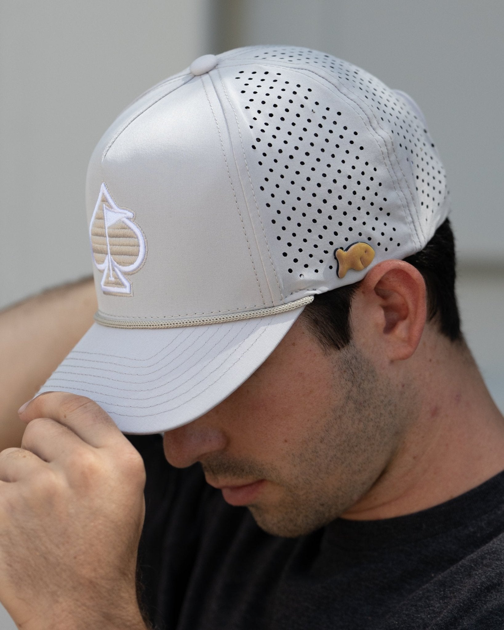 Perforated Rope Hat - Bone - Get Tight Gear