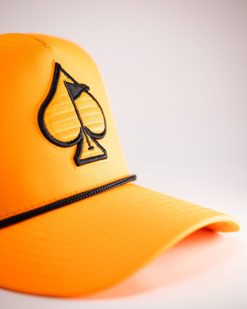 Perforated Rope Hat - Highlighter Orange - Get Tight Gear