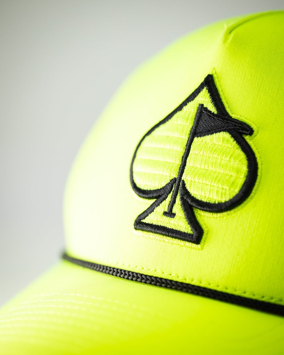 Perforated Rope Hat - Highlighter Yellow - Get Tight Gear