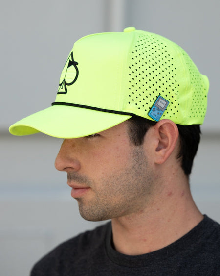 Perforated Rope Hat - Highlighter Yellow - Get Tight Gear