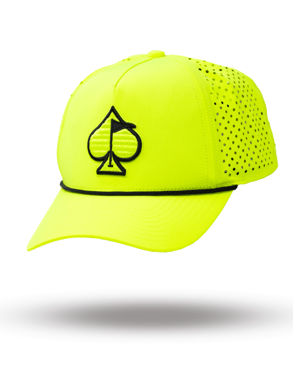Perforated Rope Hat - Highlighter Yellow - Get Tight Gear