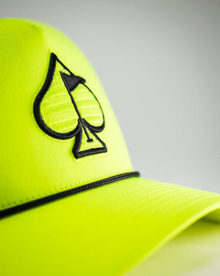 Perforated Rope Hat - Highlighter Yellow - Get Tight Gear