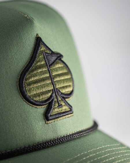 Perforated Rope Hat - Olive - Get Tight Gear