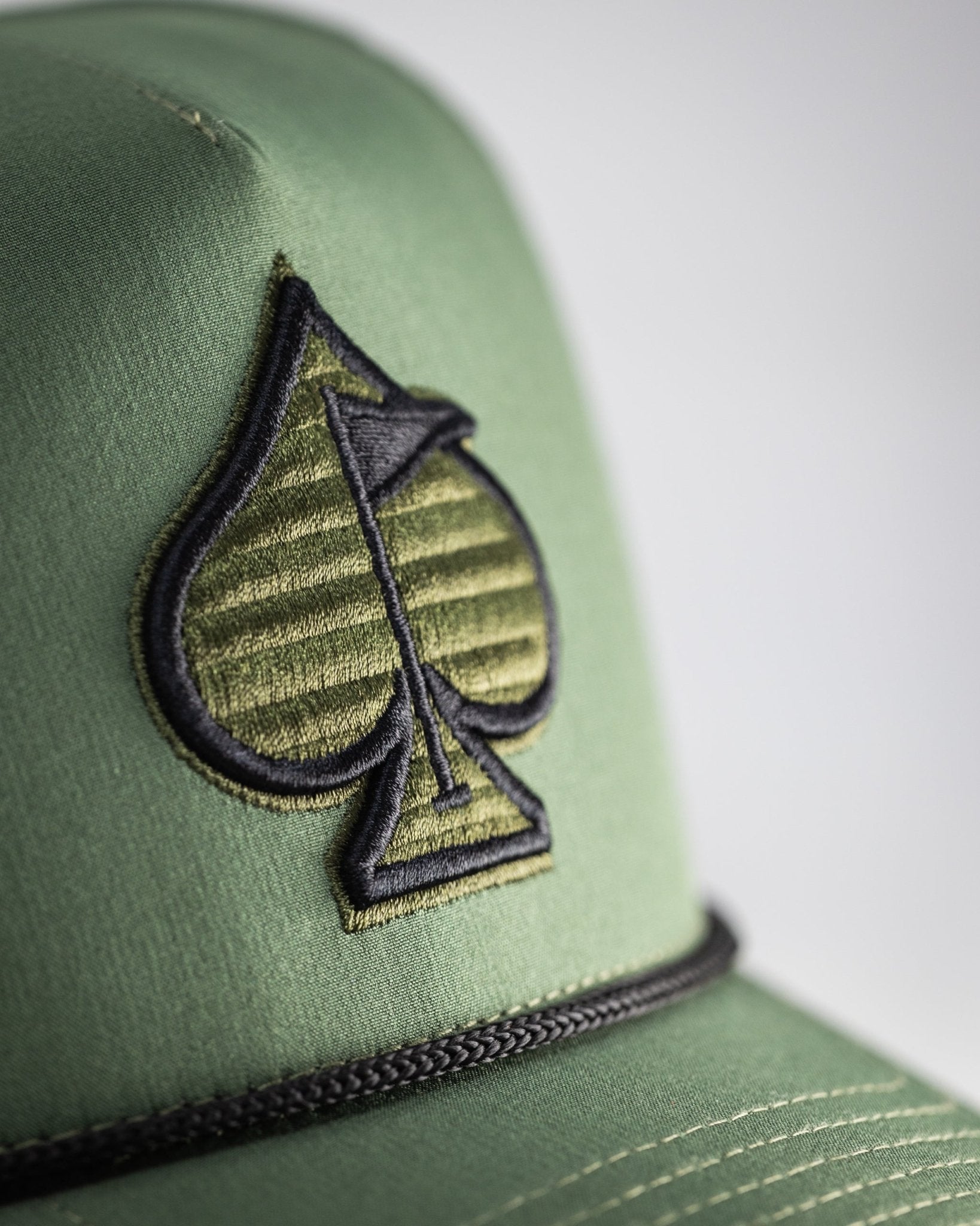 Perforated Rope Hat - Olive - Get Tight Gear