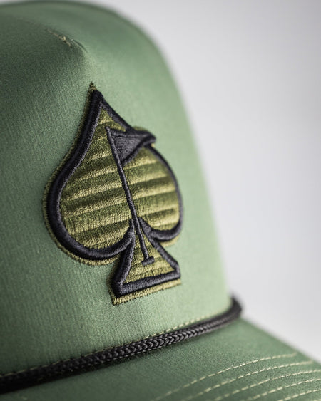 Perforated Rope Hat - Olive - Get Tight Gear