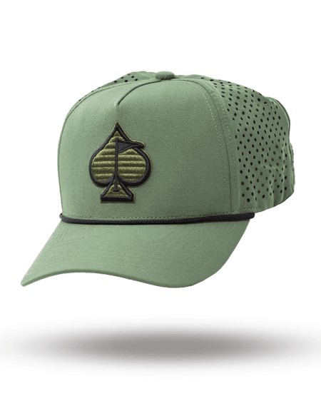 Perforated Rope Hat - Olive - Get Tight Gear