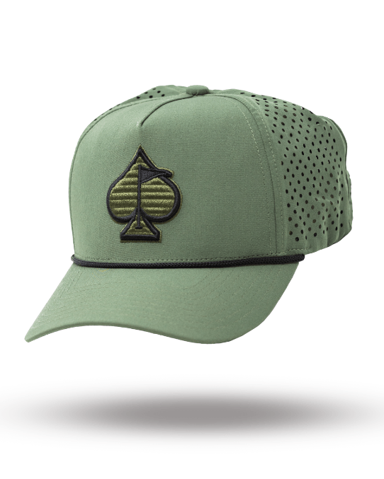 Perforated Rope Hat - Olive - Get Tight Gear
