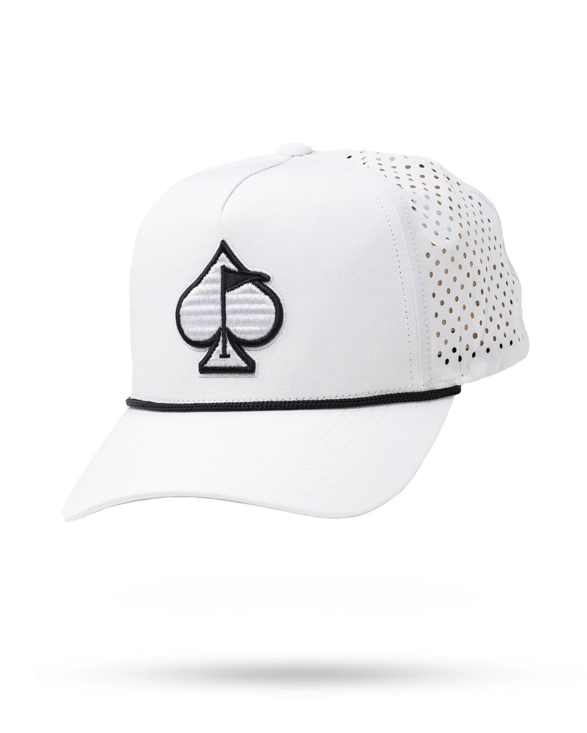 Perforated Rope Hat - White - Get Tight Gear