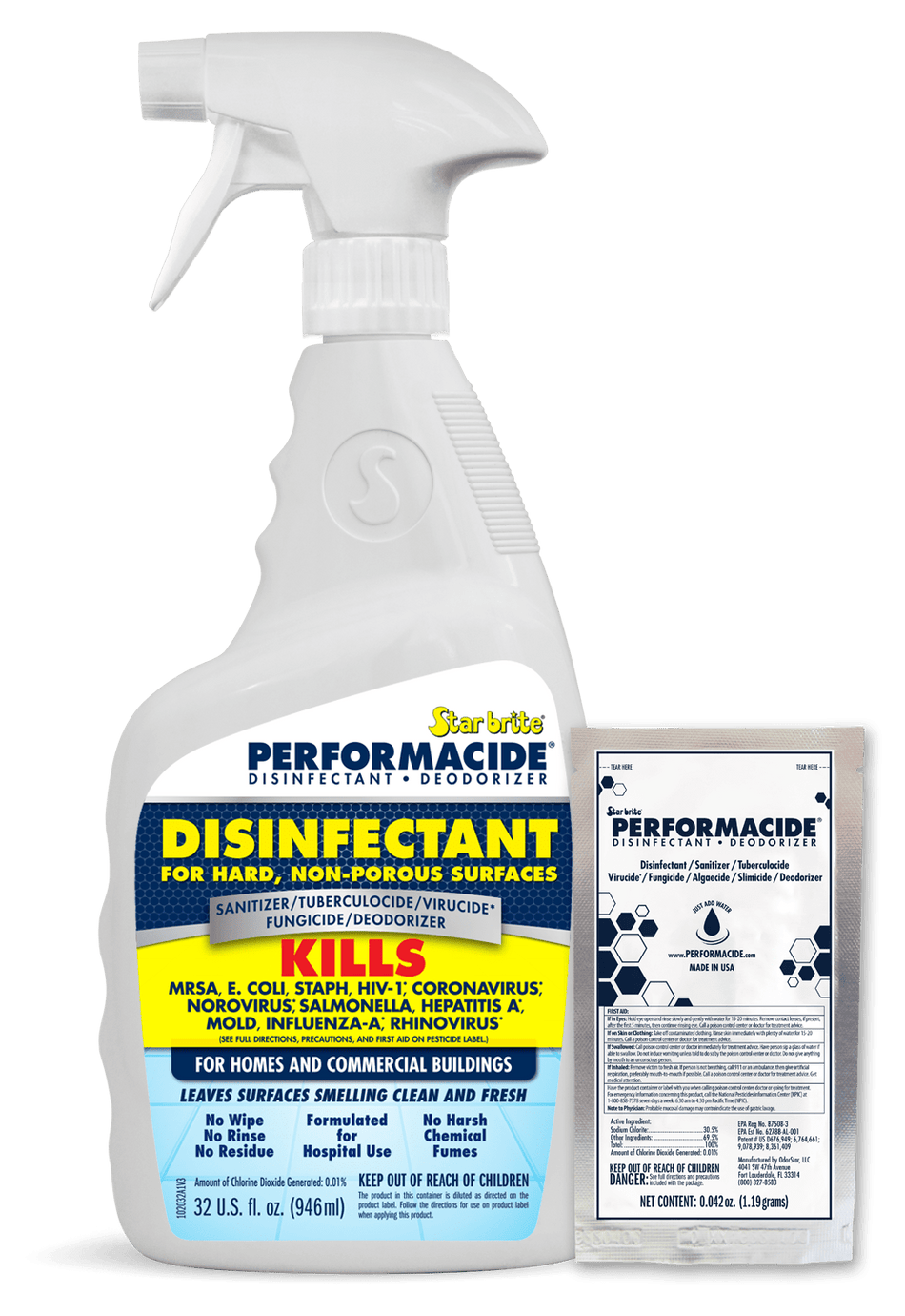 PERFORMACIDE DISINF 32 OZ. SNG KIT - Get Tight Gear
